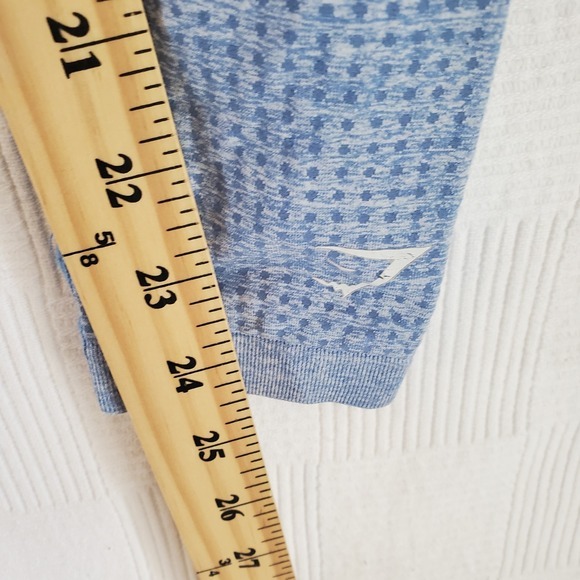 GYMSHARK Leggings Womens XS Vital Seamless‎ Blue Marl High Rise Dry Yoga Running - Picture 3 of 8